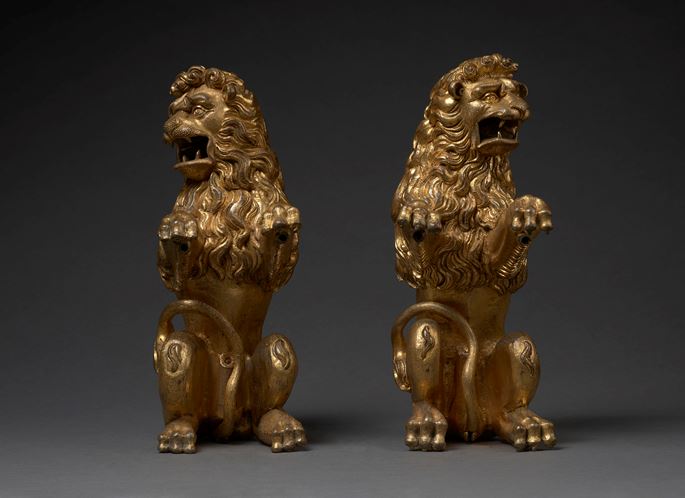 A pair of Heraldic Lions | MasterArt